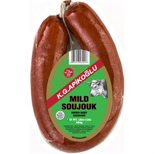 APIKOGLU Mild Soujouk 1lb pack