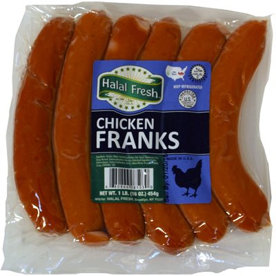 HALAL FRESH Chicken Frankfurters 1lb