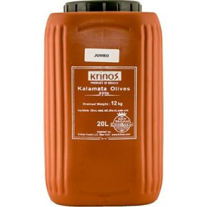 KRINOS Kalamata Olives - Jumbo 12kg keg
