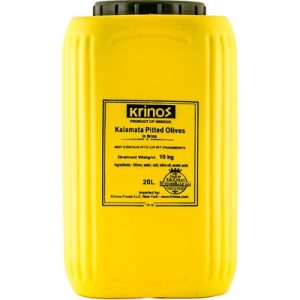 KRINOS Greek Pitted Kalamata Olives 10kg keg