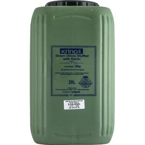 KRINOS Green Olives Stuffed with garlic
12kg keg