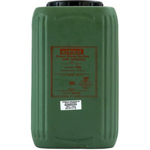 KRINOS Green Olives Stuffed with jalapeno
12kg keg