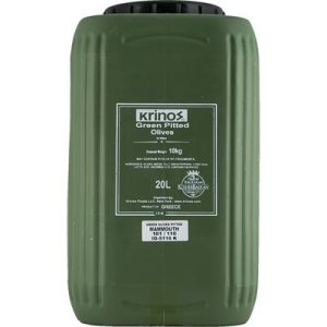KRINOS Greek Green Pitted Olives
10kg keg