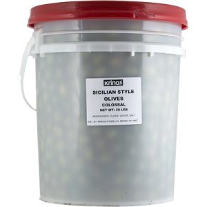 KRINOS California Sicilian Style Olives - Colossal
28lb pail