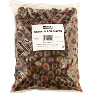 KRINOS Greek Black Olives 5lb bag