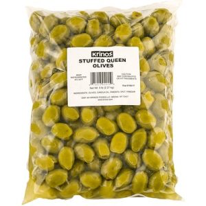 KRINOS Stuffed Queen Olives 5lb bag