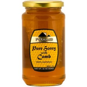 PYRAMID Honey with comb 624g (22oz) jar