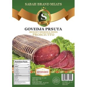 SABAH Smoked Dried Beef (Govedja Prsuta) Approx. 20lb case