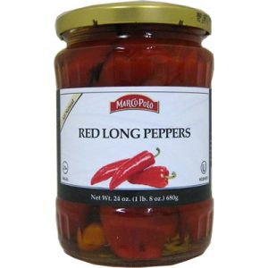 MARCO POLO Red Long Peppers 24oz (680g) jar