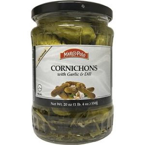 MARCO POLO Cornichons with Garlic and Dill 19.3oz (545g) jar