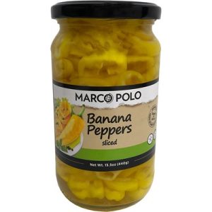 MARCO POLO Sliced Banana Peppers 15.5oz (440g) jar