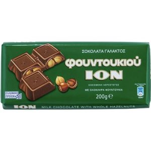 ION Chocolate with hazelnuts 200g bar
